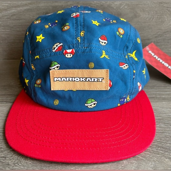 Nintendo Other - Mario Kart NINTENDO 5 panel StrapBack Hat NWT